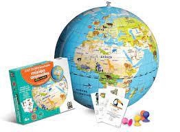 BOLA DEL MÓN INFLABLE 42 CM MISSIÓ ANIMALS JOC CARTES | 3760039940827 | CAGLO42JA | Llibreria La Gralla | Librería online de Granollers