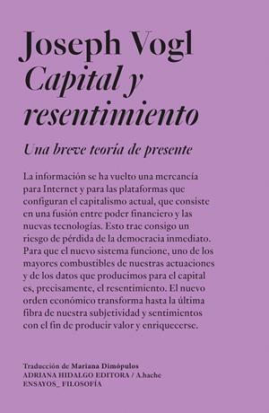 CAPITAL Y RESENTIMIENTO | 9788419208279 | VOGL, JOSEPH | Llibreria La Gralla | Llibreria online de Granollers