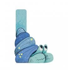 LLETRES DE FUSTA MOULIN ROTY L BLAU | 3575676770177 | 677017 | Llibreria La Gralla | Librería online de Granollers