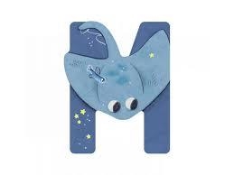 LLETRES DE FUSTA MOULIN ROTY M BLAU | 3575676770191 | 677019 | Llibreria La Gralla | Librería online de Granollers