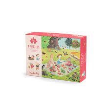 4 MINI PUZZLES MOULIN ROTY ESTACIONS | 3575676324400 | 632440 | Llibreria La Gralla | Librería online de Granollers