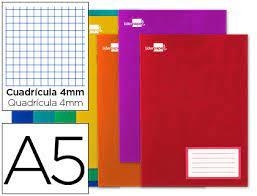 LLIBRETA A5 LIDERPAPEL16 FULLES 60 GR QUADRES 4X4 | 8423473225183 | 22518 | Llibreria La Gralla | Llibreria online de Granollers