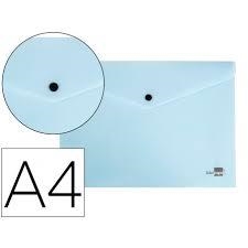 CARPETA PLASTIC BLAU PASTEL | 8423473112872 | 11287 | Llibreria La Gralla | Llibreria online de Granollers