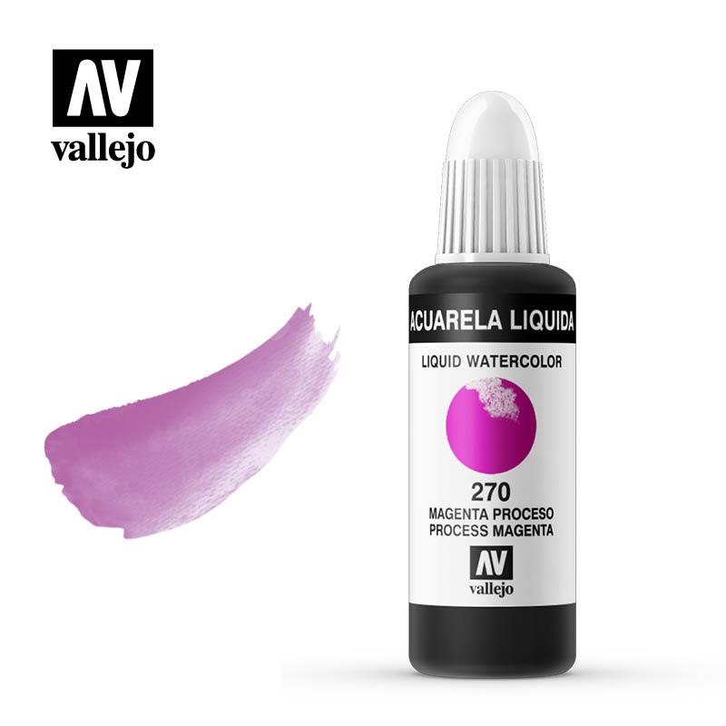AQUAREL. LÍQUIDA VALLEJO 32ML 270-ROSA VIOLETA (MAGENTA PRIMARI) | VAL332705 | 332705 | Llibreria La Gralla | Librería online de Granollers