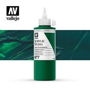 ACRÍLIC STUDIO VALLEJO 200ML 7-VERD PERMANENT | VAL220071 | Llibreria La Gralla | Librería online de Granollers