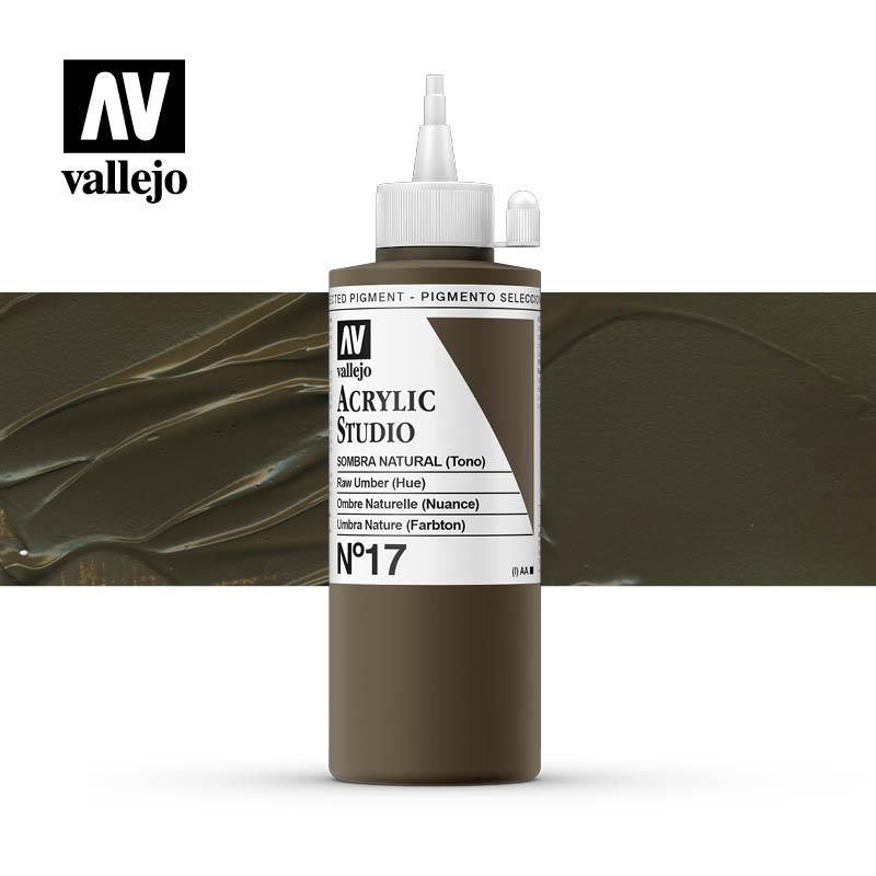 ACRILIC STUDIO VALLEJO 200ML 17-OMBRA NATURAL | VAL220170 | 220170 | Llibreria La Gralla | Librería online de Granollers
