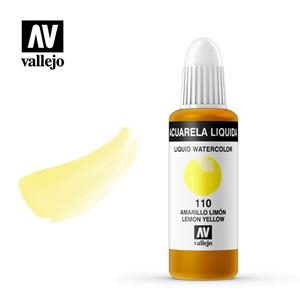 AQUAREL. LÍQUIDA VALLEJO 32ML 110-GROC LLIMONA | VAL331104 | 331104 | Llibreria La Gralla | Llibreria online de Granollers