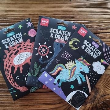 MINI SCRATCH & DRAW APLI KIDS | 8410782192626 | 19259 | Llibreria La Gralla | Librería online de Granollers