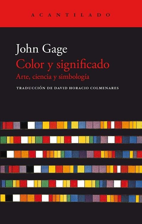 COLOR Y SIGNIFICADO | 9788419036407 | CAGE, JOHN | Llibreria La Gralla | Librería online de Granollers