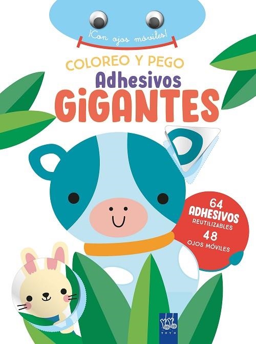 COLOREO Y PEGO ADHESIVOS GIGANTES. VACA | 9788408266372 | YOYO | Llibreria La Gralla | Librería online de Granollers