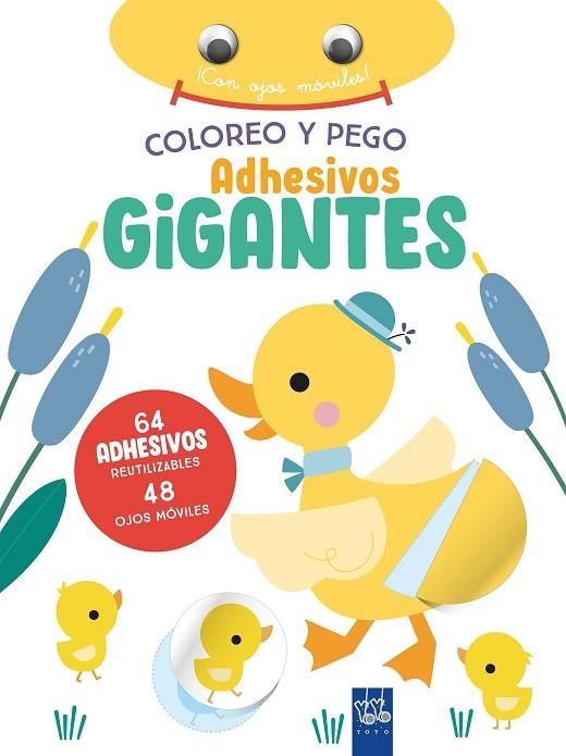 COLOREO Y PEGO ADHESIVOS GIGANTES. PATO | 9788408266396 | YOYO | Llibreria La Gralla | Llibreria online de Granollers