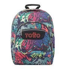 MOTXILLA TOTTO ACUARELES GRAFFITI | 7704758727389 | TOTMA04ECO0212310N4YN | Llibreria La Gralla | Librería online de Granollers