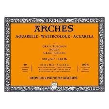 BLOC AQUAREL.LA ARCHES GRA GRUIXUT 300 GRM 23X31 100% COTO | 3700417114525 | A1795085 | Llibreria La Gralla | Llibreria online de Granollers