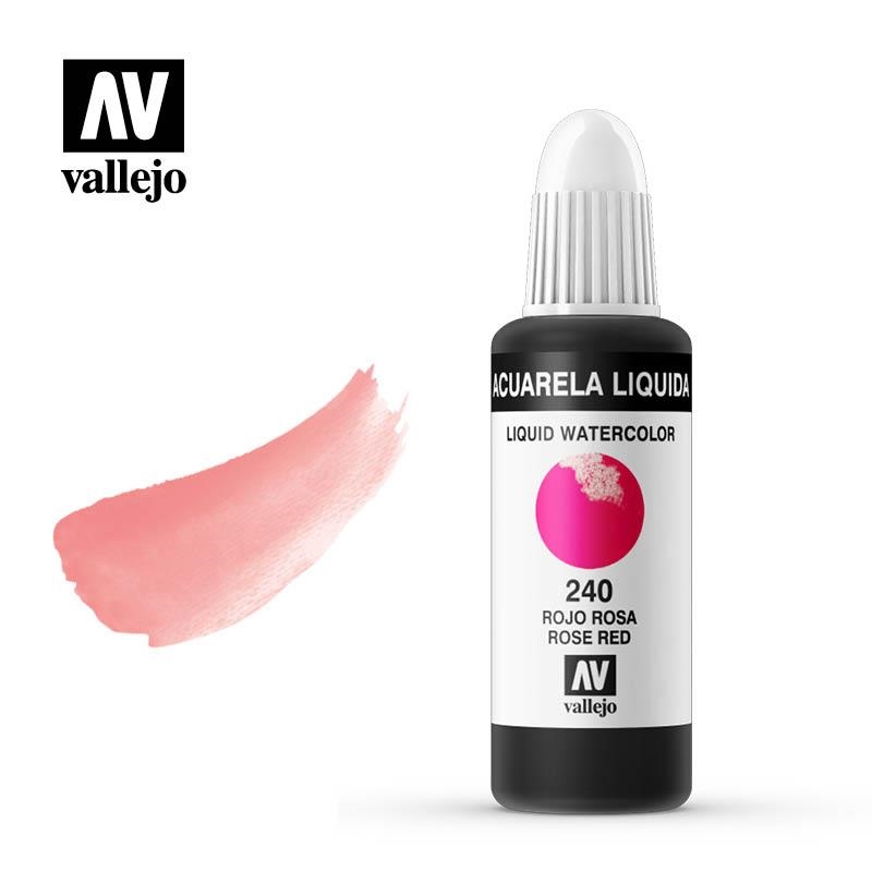 AQUAREL. LÍQUIDA VALLEJO 32ML 240-VERMELL ROSA | VAL332408 | 332408 | Llibreria La Gralla | Librería online de Granollers