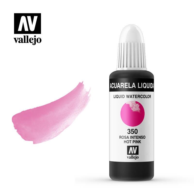 AQUAREL. LÍQUIDA VALLEJO 32ML 350-ROSA INTENS | VAL333504 | 333504 | Llibreria La Gralla | Librería online de Granollers