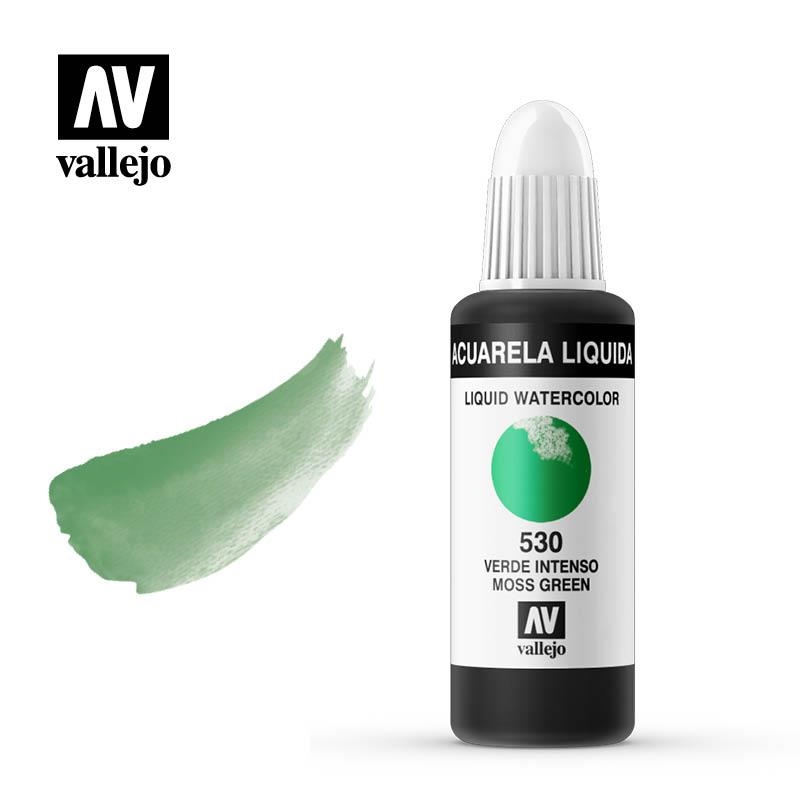 AQUAREL. LÍQUIDA VALLEJO 32ML 530-VERD INTENS | VAL335300 | 335300 | Llibreria La Gralla | Librería online de Granollers