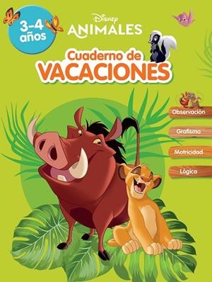 CUADERNO DE VACACIONES (3-4 AÑOS) (DISNEY. CUADERNO DE VACACION | 9788418039904 | VVAA | Llibreria La Gralla | Llibreria online de Granollers