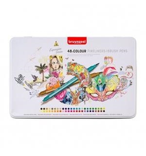 ROTULADORS BRUSH PEN BRUYNZEEL PUNTA FINA 48 UN  | 8712079454395 | 60325048 | Llibreria La Gralla | Llibreria online de Granollers