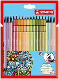 CAIXA RETOLADOR STABILO PEN 68 18 UNIT COLORS BRILLANTS | 4006381578912 | 6818-22 | Llibreria La Gralla | Llibreria online de Granollers