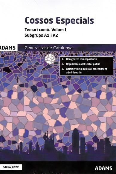 TEMARI COMÚ COSSOS ESPECIALS I. SUBGRUPS A1 I A2 | 9788411162432 | VV. AA. | Llibreria La Gralla | Librería online de Granollers