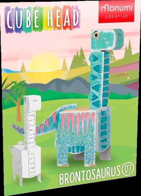 CABEZA CUBO DINO BRONTOZAURUS | 5903041010906 | MONUMI | Llibreria La Gralla | Llibreria online de Granollers