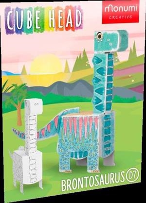 CABEZA CUBO DINO BRONTOZAURUS | 5903041010906 | MONUMI | Llibreria La Gralla | Llibreria online de Granollers