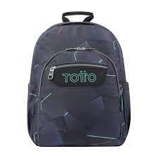 MOTXILLA TOTTO MORRAL ACUARELES BLAU FOSC I RATLLES DE COLORS | 7704758727341 | MA04ECO021-2310N-4YO | Llibreria La Gralla | Librería online de Granollers