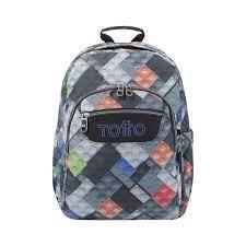 MOTXILLA TOTTO MORRAL ACUARELES PECES CONSTRUCCIÓ | 7704758727495 | MA04ECO021-2316N-4YP | Llibreria La Gralla | Llibreria online de Granollers