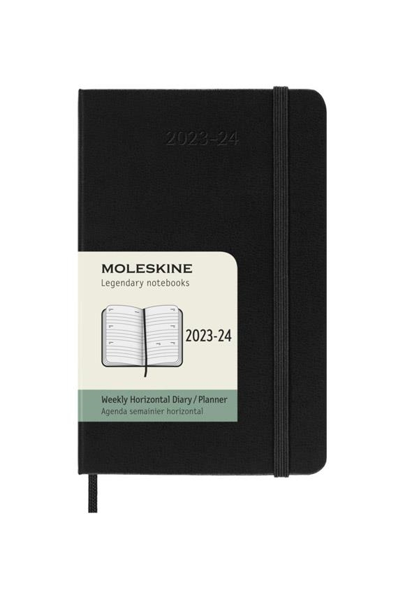 2023-2024 SEMANAL HORIZONTAL P NEGRA TAPA DURA | 8056598857054 | MOLESKINE | Llibreria La Gralla | Llibreria online de Granollers
