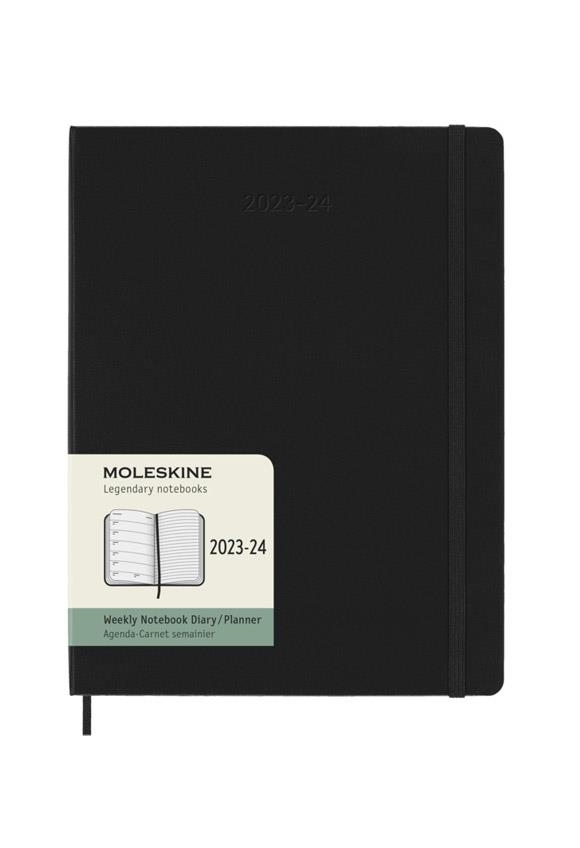 2023-2024 SEMANAL XL NEGRA TAPA DURA | 8056598857023 | MOLESKINE | Llibreria La Gralla | Llibreria online de Granollers