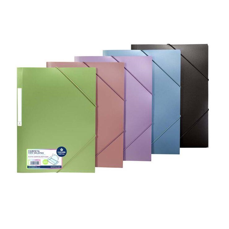 CARPETA DE GOMES CARCHIVO PLASTIC FOLI SOLAPES METAL·LIC | 8422951064528 | 20188800 | Llibreria La Gralla | Llibreria online de Granollers