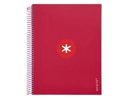 LLIBRETA A4 ANTARTIK ESPIRAL QUADRICULA 5X5 CARTRO GRANATE | 8423473034044 | 80847 | Llibreria La Gralla | Librería online de Granollers