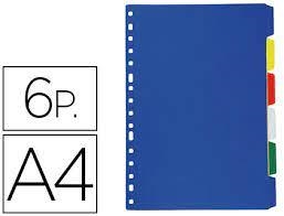 JOC SEPARADORS FOLI 5 UN PLASTIC OPAC LIDERPAPEL | 8423473099234 | 09923 | Llibreria La Gralla | Librería online de Granollers