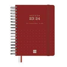 AGENDA 16 MESOS 2023-2024 FINOCAM TEMPUS VERMELL A5 SV | 8422952358121 | 626600324 | Llibreria La Gralla | Llibreria online de Granollers