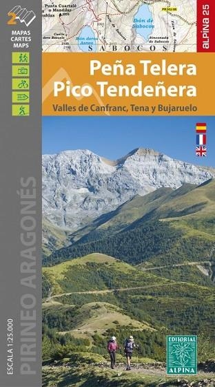 PEÑA TELERA PICO TENDEÑERA MAPA ALPINA  | 9788480909761 | VV.AA. | Llibreria La Gralla | Llibreria online de Granollers