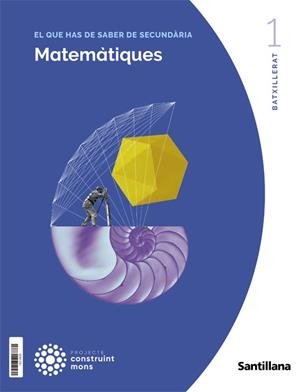MATEMATIQUES APLICADES A LES CIENCIES SOCIALS I 1 BTX CONSTRUINT MONS | 9788413158341 | Llibreria La Gralla | Llibreria online de Granollers
