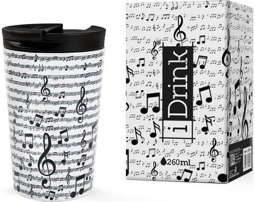 TASSA DE VIATGE IDRINK MUSIC 260ML | 8057711469796 | ID0245 | Llibreria La Gralla | Llibreria online de Granollers