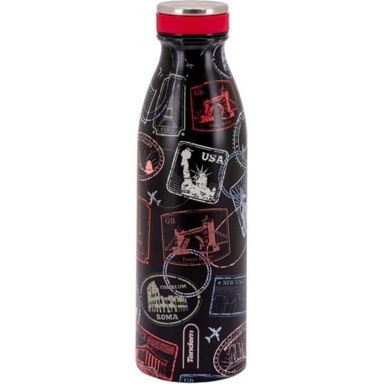 AMPOLLA TÈRMICA SPORTANDEM 500ML NEGRE VIATGE | 8412782993654 | SPO993654 | Llibreria La Gralla | Librería online de Granollers