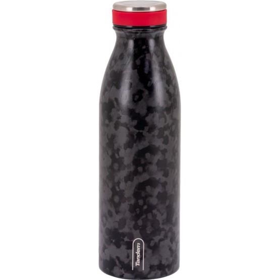 AMPOLLA TERMICA 500ML SPORTANDEM  NEGRA | 8412782993661 | TAN993661 | Llibreria La Gralla | Librería online de Granollers