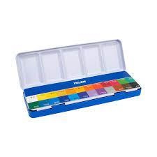 CAIXA D'AQUAREL·LA METAL·LICA MILAN 24 GODETS | 8411574101727 | 05B1624 | Llibreria La Gralla | Llibreria online de Granollers