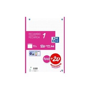 RECANVI FULLS OXFORD A4 FUCSIA | 8412771048525 | 400174181 | Llibreria La Gralla | Llibreria online de Granollers