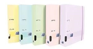 CARPESA 2 ANELLES OXFORD 65MM PLASTIC COLORS PASTEL | 8427291035955 | 400160092 | Llibreria La Gralla | Librería online de Granollers