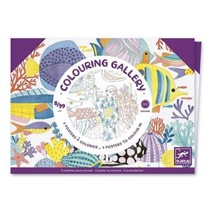 SET 3 POSTERS PER PINTAR. FLORS | 3070900086920 | DJECO | Llibreria La Gralla | Librería online de Granollers