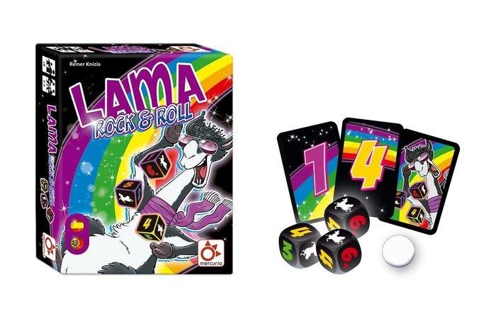 JUEGO DE CARTAS Y DADOS LAMA ROCK&ROLL | 8437020827447 | MERCURIO | Llibreria La Gralla | Llibreria online de Granollers