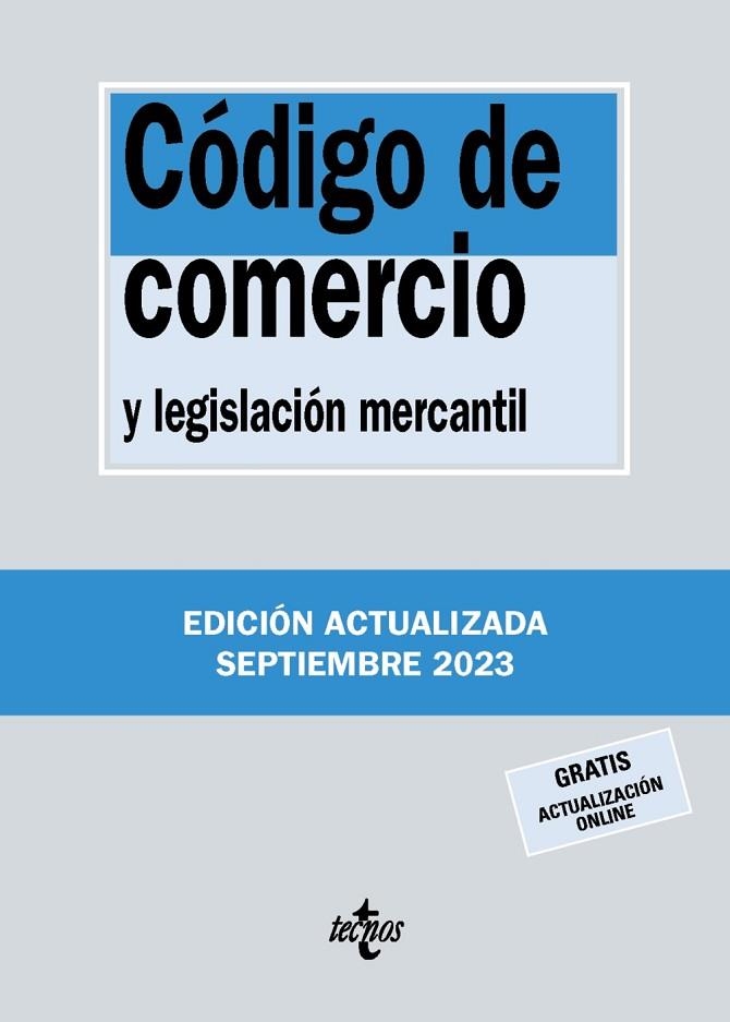 CÓDIGO DE COMERCIO 2023 | 9788430988310 | EDITORIAL TECNOS | Llibreria La Gralla | Librería online de Granollers