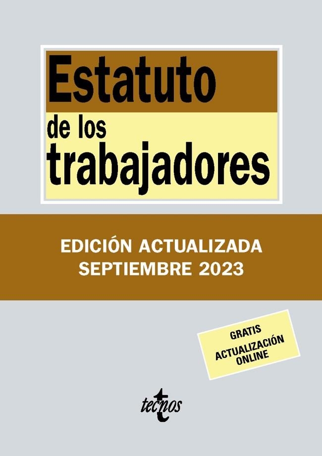 ESTATUTO DE LOS TRABAJADORES 2023 | 9788430988389 | EDITORIAL TECNOS | Llibreria La Gralla | Llibreria online de Granollers