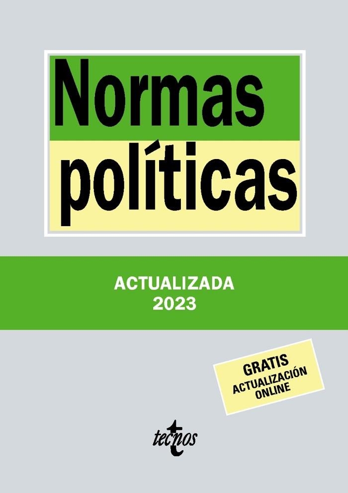 NORMAS POLÍTICAS 2023 | 9788430989072 | EDITORIAL TECNOS | Llibreria La Gralla | Llibreria online de Granollers