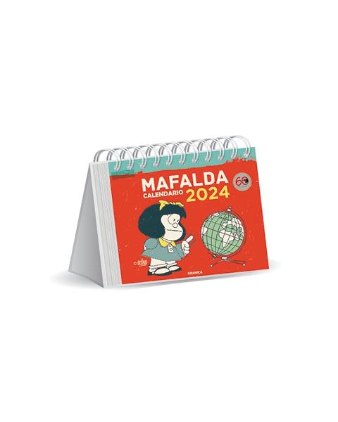 CALENDARIO MAFALDA 2024, ESCRITORIO ROJO | 9789878935683 | QUINO | Llibreria La Gralla | Llibreria online de Granollers