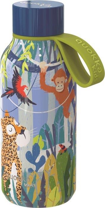 AMPOLLA TÈRMICA INOX 330 ML KIDS QUOKKA JUNGLE | 8412497401451 | QUOKKA | Llibreria La Gralla | Llibreria online de Granollers