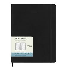 AGENDA MOLESKINE 2024  XL MENSUAL NEGRA TAPA TOVA | 8056598856866 | 8056598856866 | Llibreria La Gralla | Llibreria online de Granollers